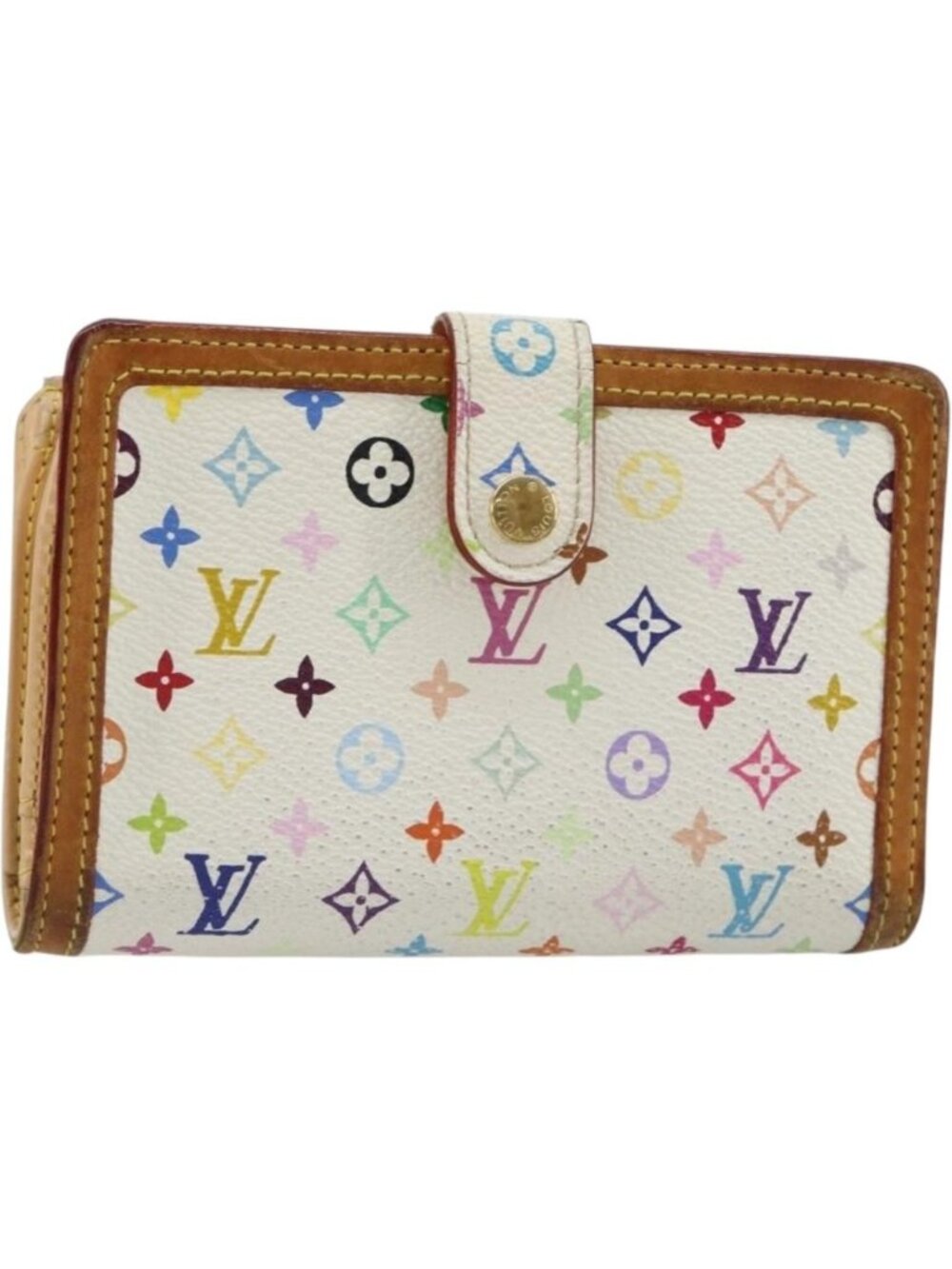 LOUIS VUITTON Multicolor Portefeuille Viennois Wallet White M92987